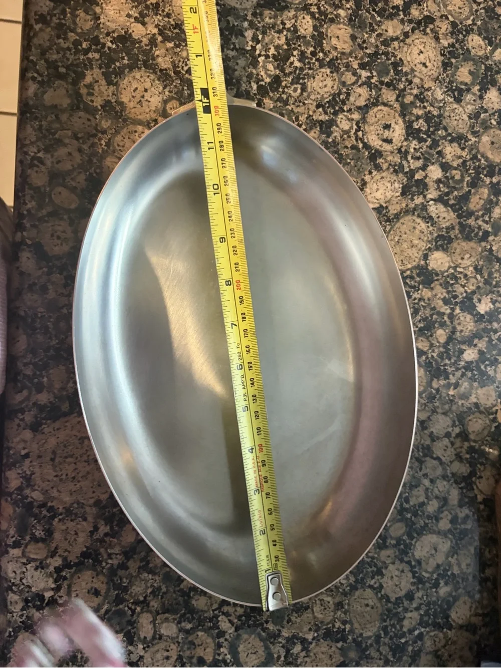 Vintage Paul Revere Copper-Finish Fry Pan with Brushed Brass Handle